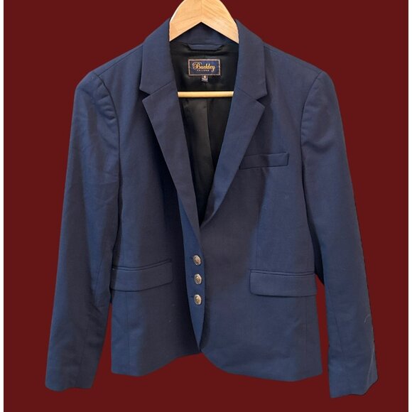Buckley Navy Tailored Blazer Women’s Classic Business Casual Workwear Jacket - Picture 1 of 5
